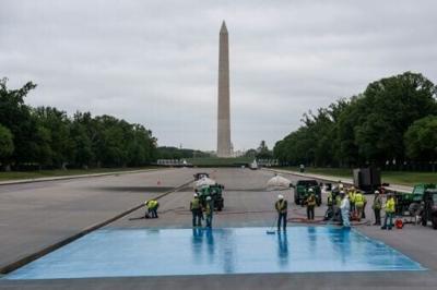 Washington's Reflecting Pool is getting a new, swimming pool-style surface