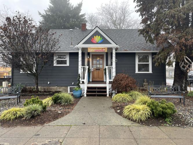 The front entrance to Good River Wellness on B Street in Hood River. Photo taken by Laurel Brown.