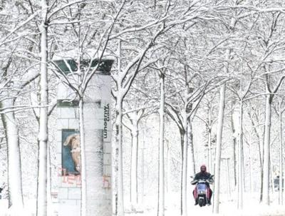 A major snow storm blocked roads across Austria