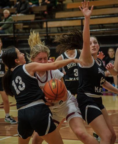 The Dalles girls basketball versus North Marion