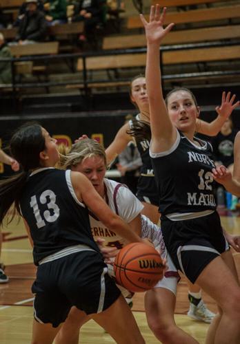 The Dalles girls basketball versus North Marion