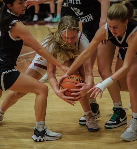 The Dalles girls basketball versus North Marion