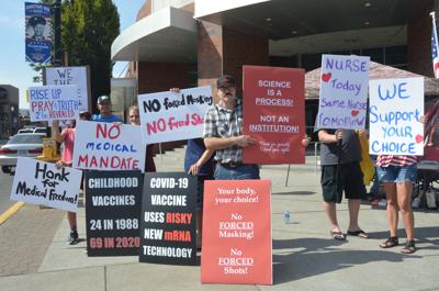 'Medical freedom' rally in TD