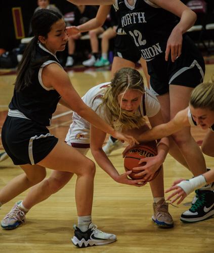 The Dalles girls basketball versus North Marion