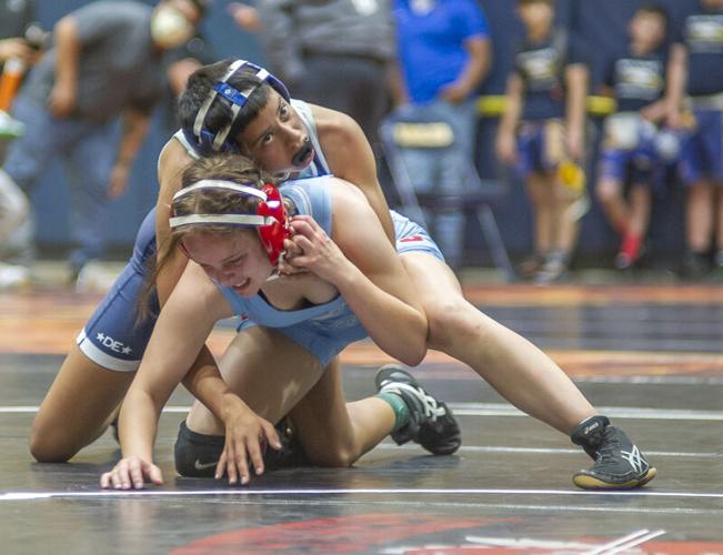 Wrestling meet at Hood River Valley High School