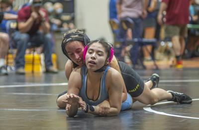 Wrestling meet at Hood River Valley High School