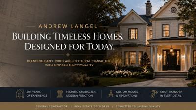 Andrew Langel Debuts Signature Design Approach Blending Historic Character With Modern Homes