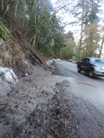 Landslide forces closure of Dee Hwy. Tuesday