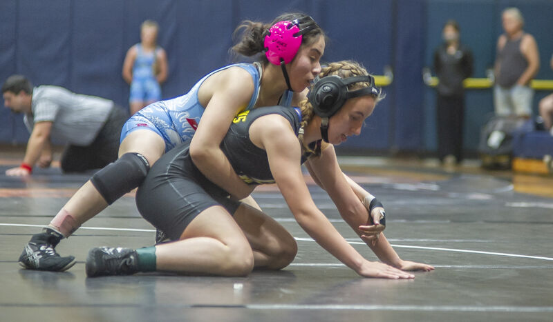 Wrestling meet at Hood River Valley High School