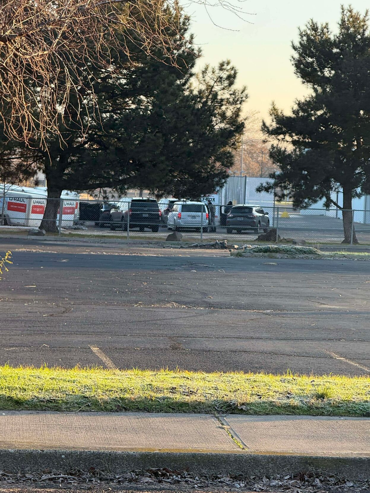 The ICE vehicles from The Dalles