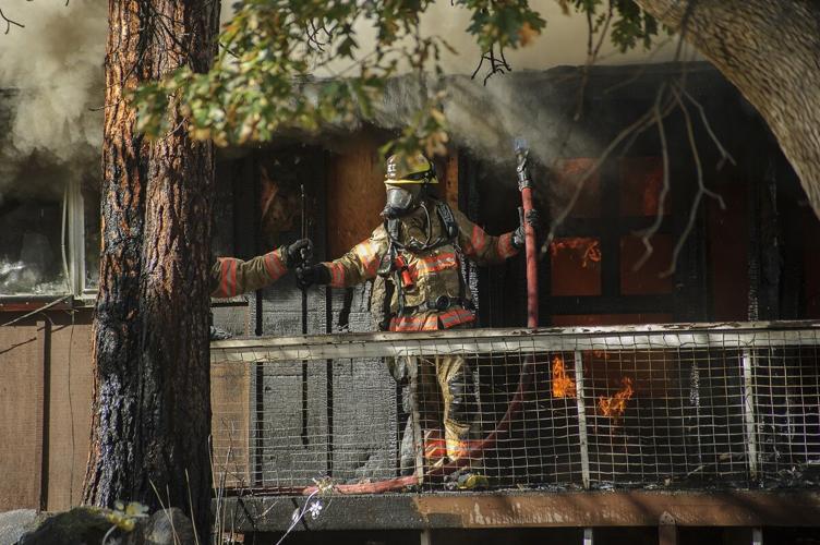 Fire burns home in The Dalles