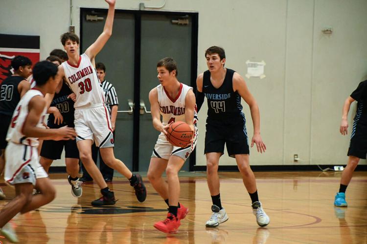 Columbia Bruins boys basketball versus Riverside