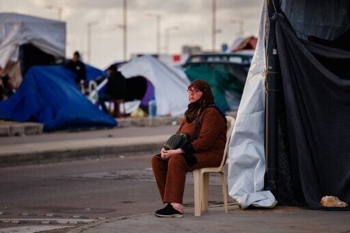Thousands of Lebanese displaced by Israeli air strikes now live in tents along Beirut's seafront