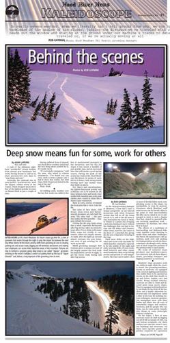 Deep snow means fun for some, work for others