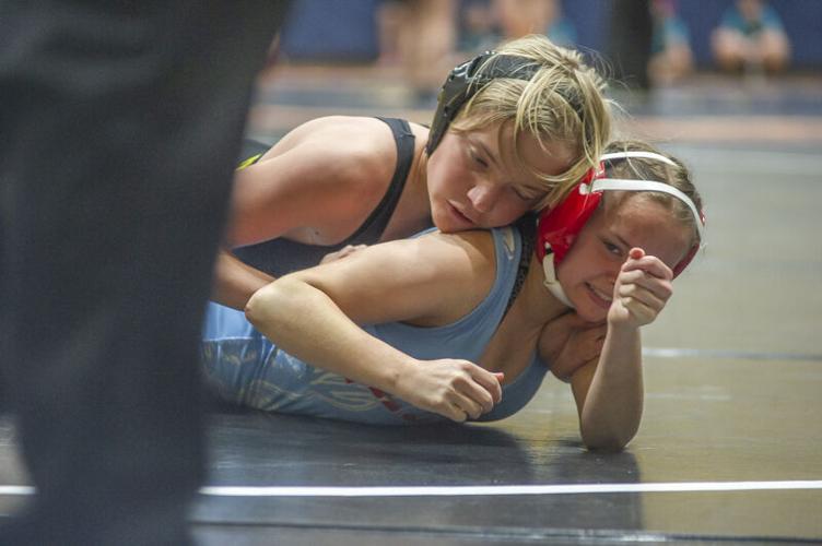 Wrestling meet at Hood River Valley High School