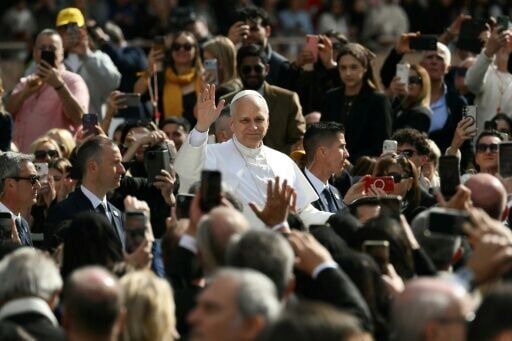 The pope led Mass at the Louis II Stadium