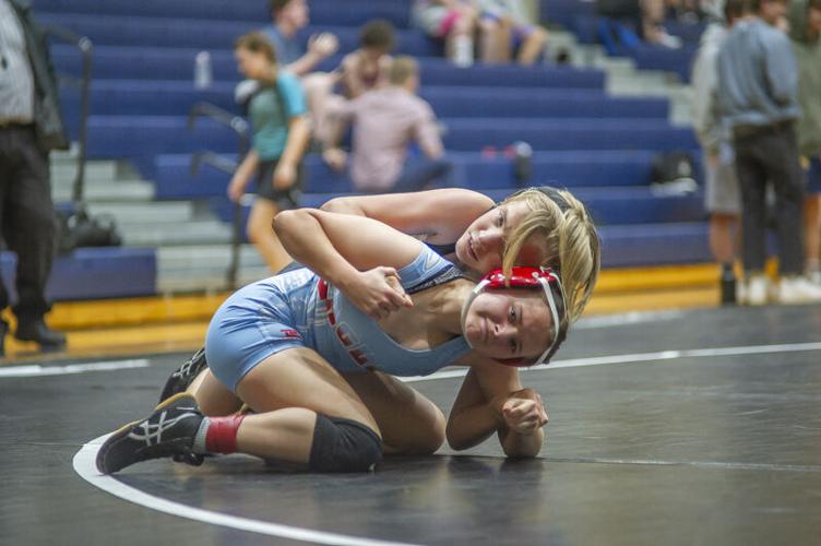 Wrestling meet at Hood River Valley High School