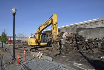 The Dalles Soda Works rubble