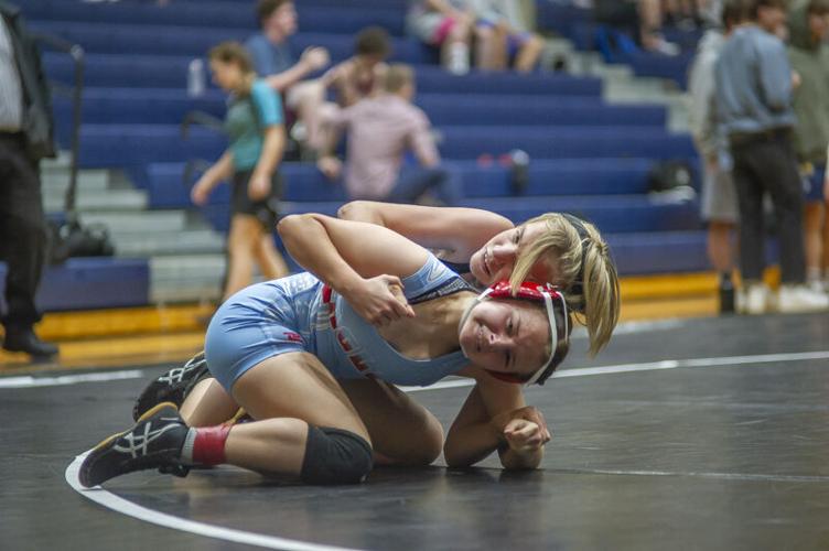 Wrestling meet at Hood River Valley High School