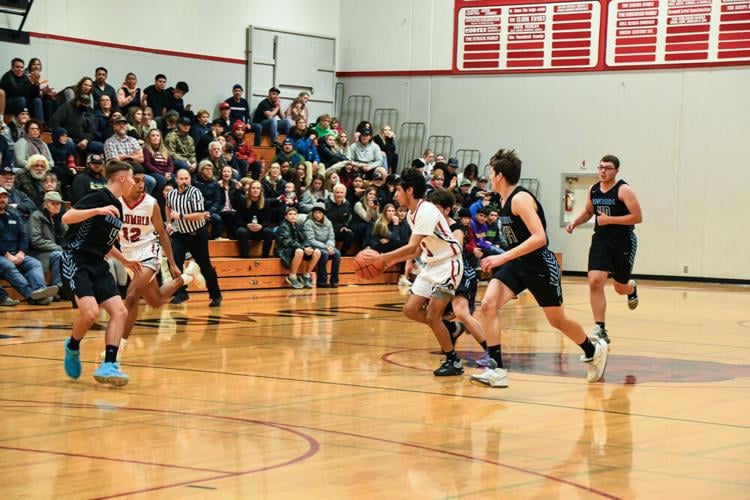Columbia Bruins boys basketball versus Riverside