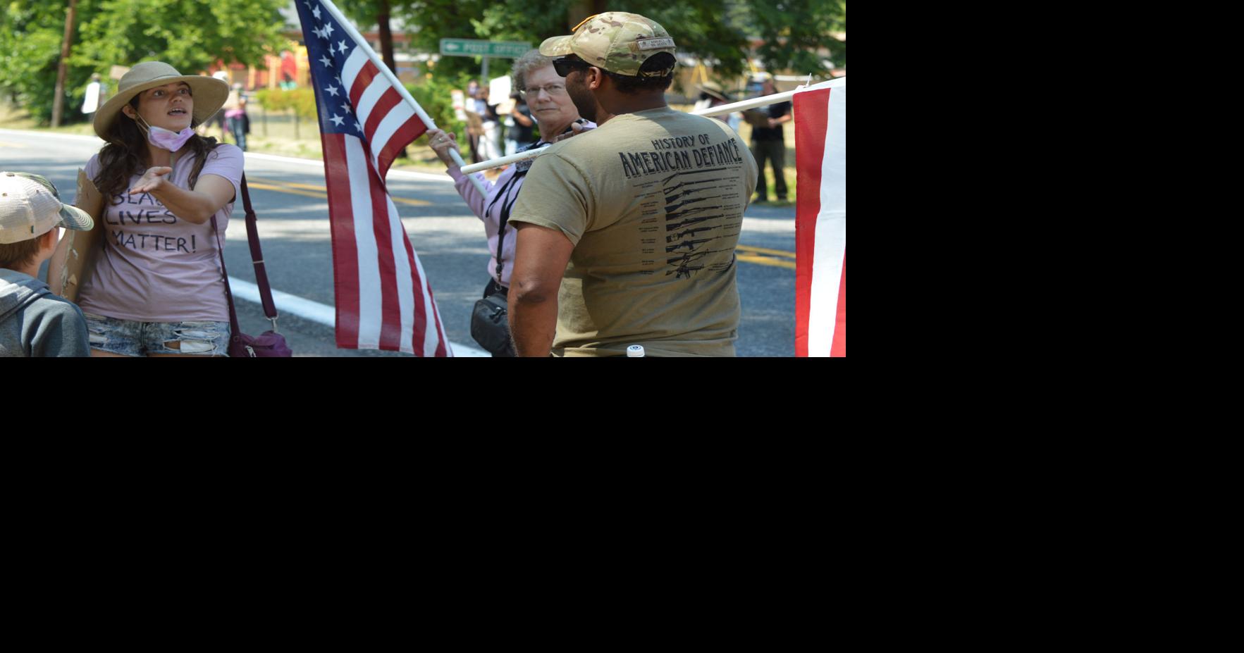 BLM gathering in Lyle draws counter-protest, roadside debate | Free ...