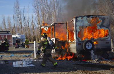 Dallesport Motorhome Fire