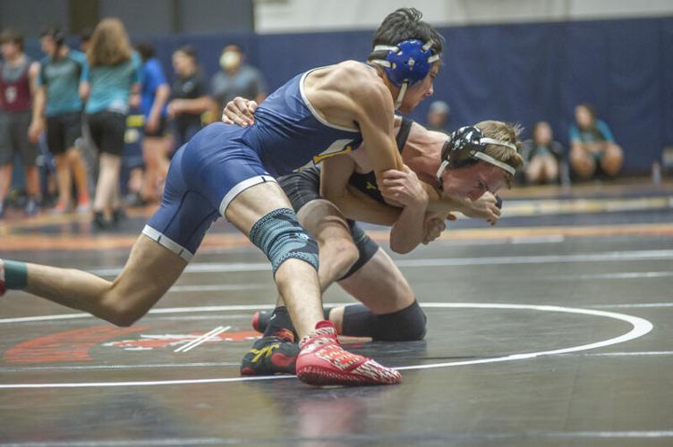 Wrestling meet at Hood River Valley High School