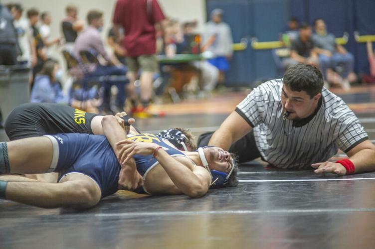Wrestling meet at Hood River Valley High School