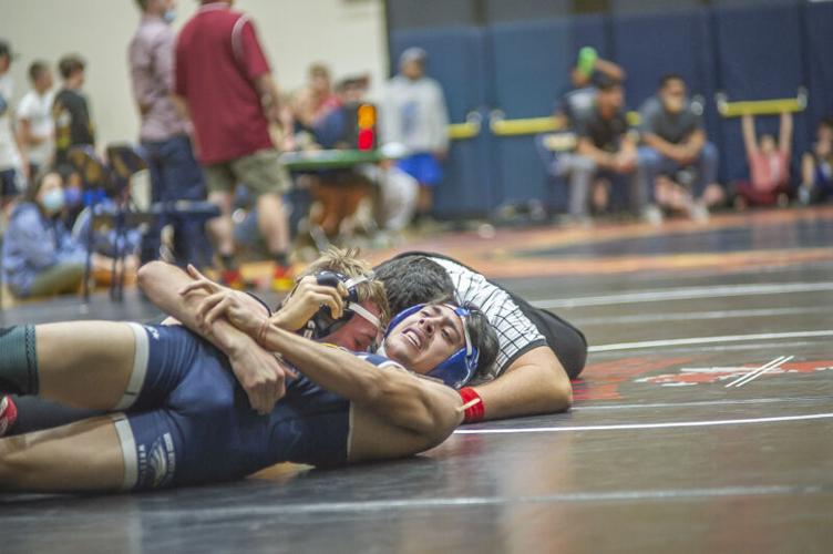 Wrestling meet at Hood River Valley High School