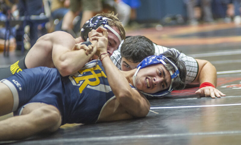 Wrestling meet at Hood River Valley High School