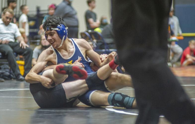 Wrestling meet at Hood River Valley High School