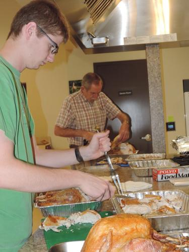 Thanksgiving meal for all: Tables set in Hood River, Cascade Locks