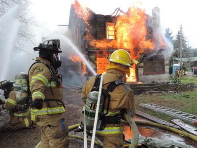 Video: Firefighters get valuable training from practice burn
