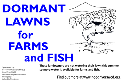 Signs promote dormant lawns, water conservation