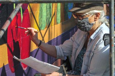 Wall Dog mural in The Dalles