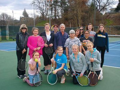 Bigs and Littles make a racket with tennis team