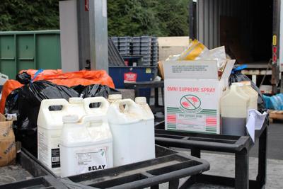 Farmers dispose of hazardous waste