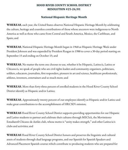 Hood River County School District