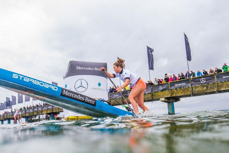 Fiona Wylde near top of rankings after SUP World Cup win