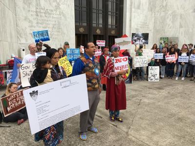 Tribal members protest Nestlé deal in Salem