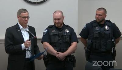 Officers honored