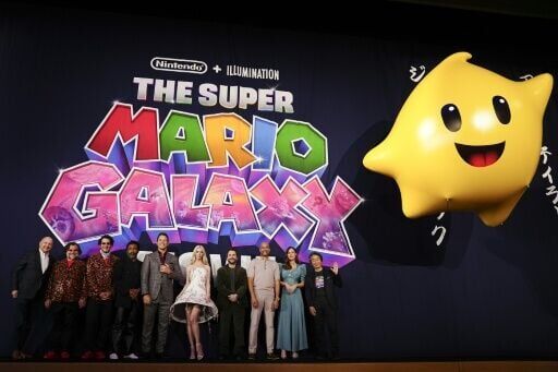 The world premiere of 'The Super Mario Galaxy Movie' at Minamiza Theater in Kyoto