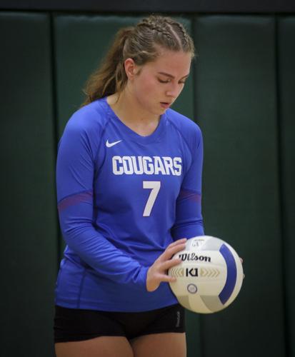 South Wasco Redsides varsity volleyball versus Lyle Cougars
