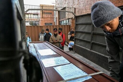 Last journey: the body of Nepali migrant worker Rudra Bahadur Kami is loaded onto a lorry at Kathmandu airport