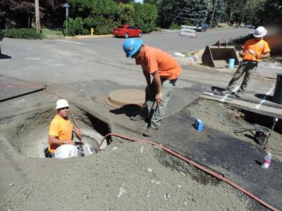 Rand Road water line