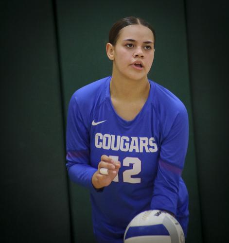 South Wasco Redsides varsity volleyball versus Lyle Cougars