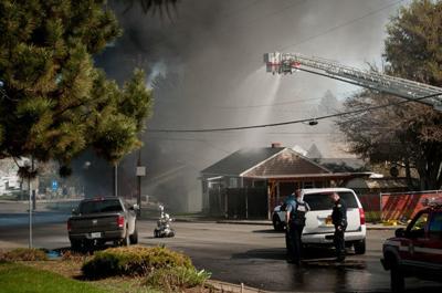 Photo timeline: Police standoff and fire at 10th and Mnt. Hood