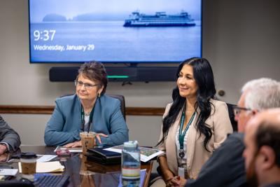 Rep. Gloria Mendoza, R-Grandview, and Rep. Deb Manjarrez, R-Wapato