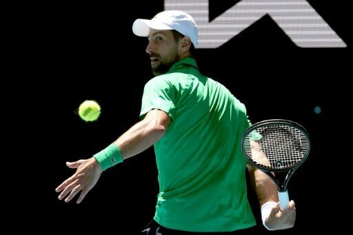 Novak Djokovic put on a show against Italy’s Francesco Maestrelli