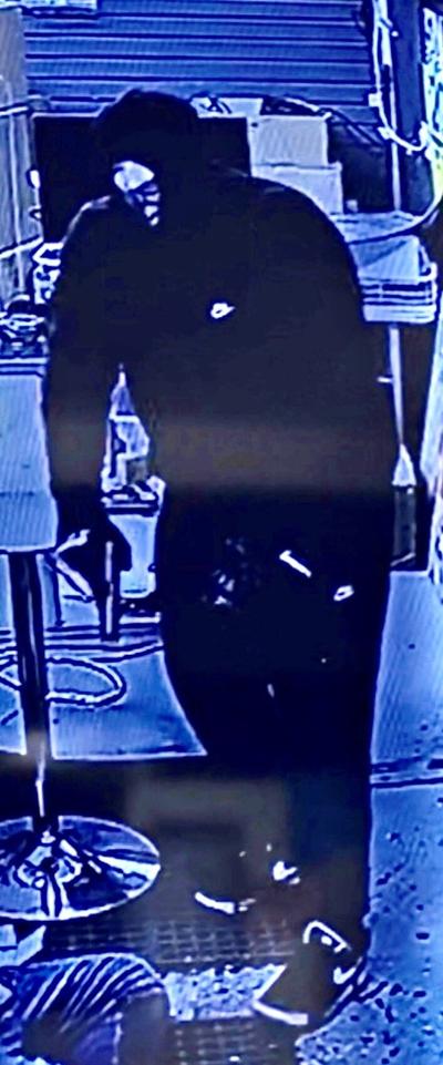 Armed robber security footage